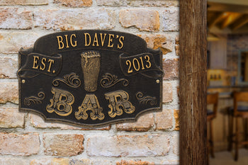 Date Established Bar Plaque